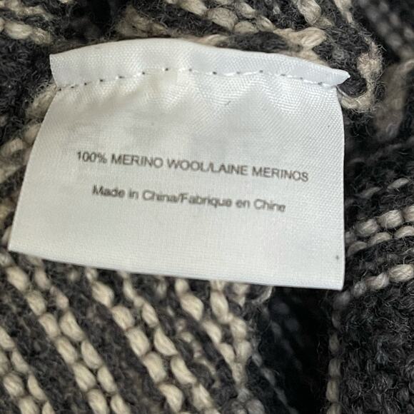 Tory Burch Kent Dark Smoke Walnut Chevron Knit Pattern Wool Dress - Picture 10 of 10